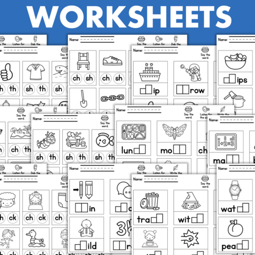 Digraphs Worksheets Kindergarten 1st Beginning Ending Digraph Posters ...