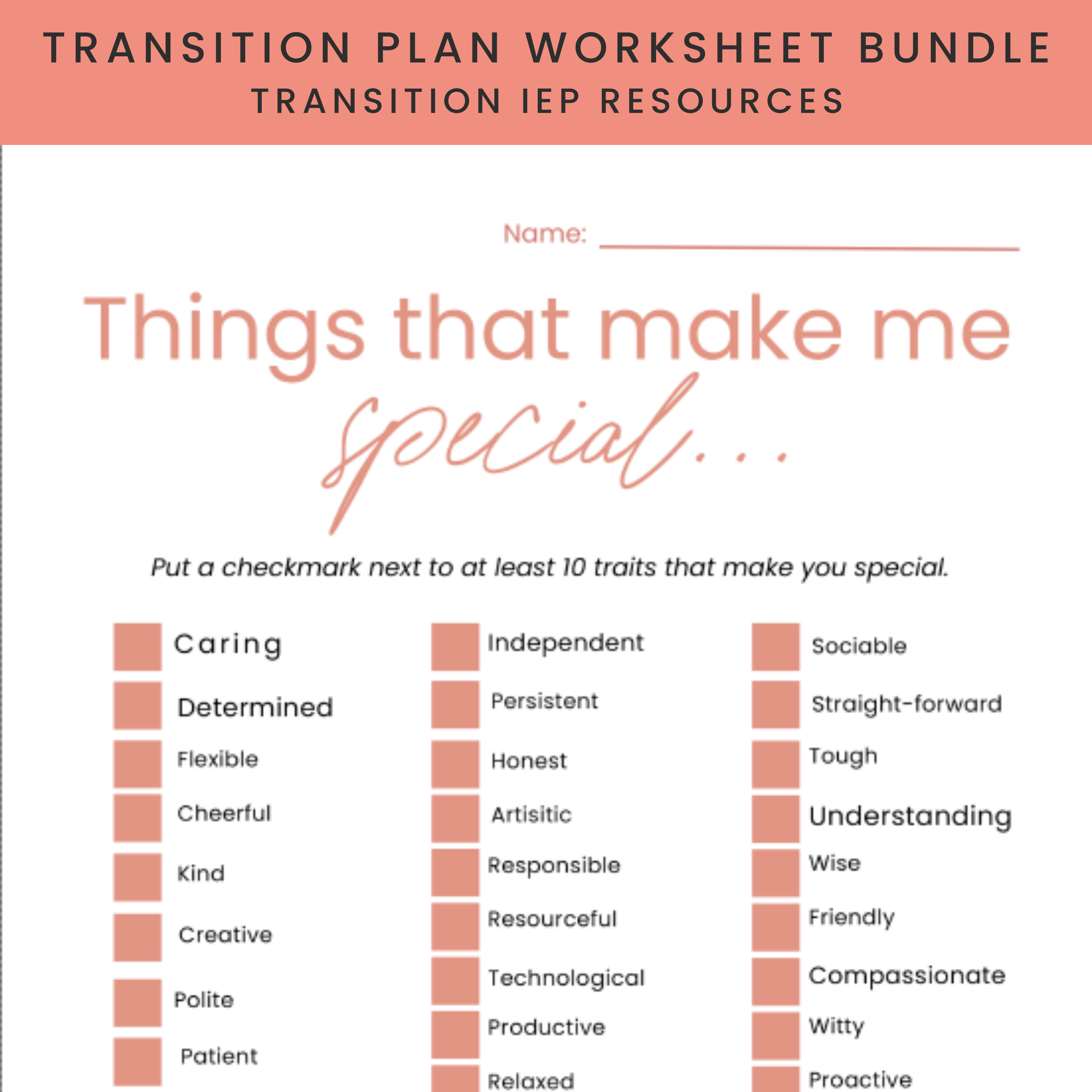 Transition Plan Worksheet Bundle | Transition IEP Worksheets | IEP ...