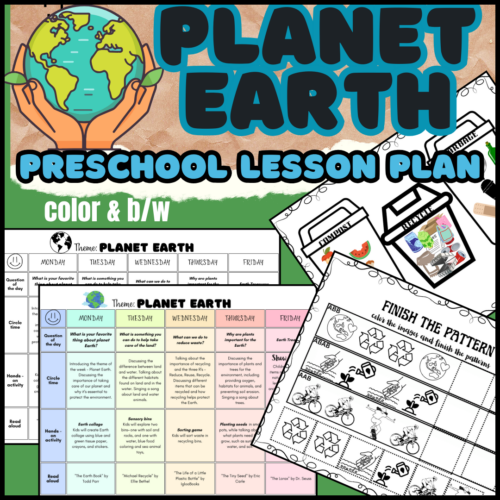 PLANET EARTH- Preschool Weekly Lesson Plan - Classful