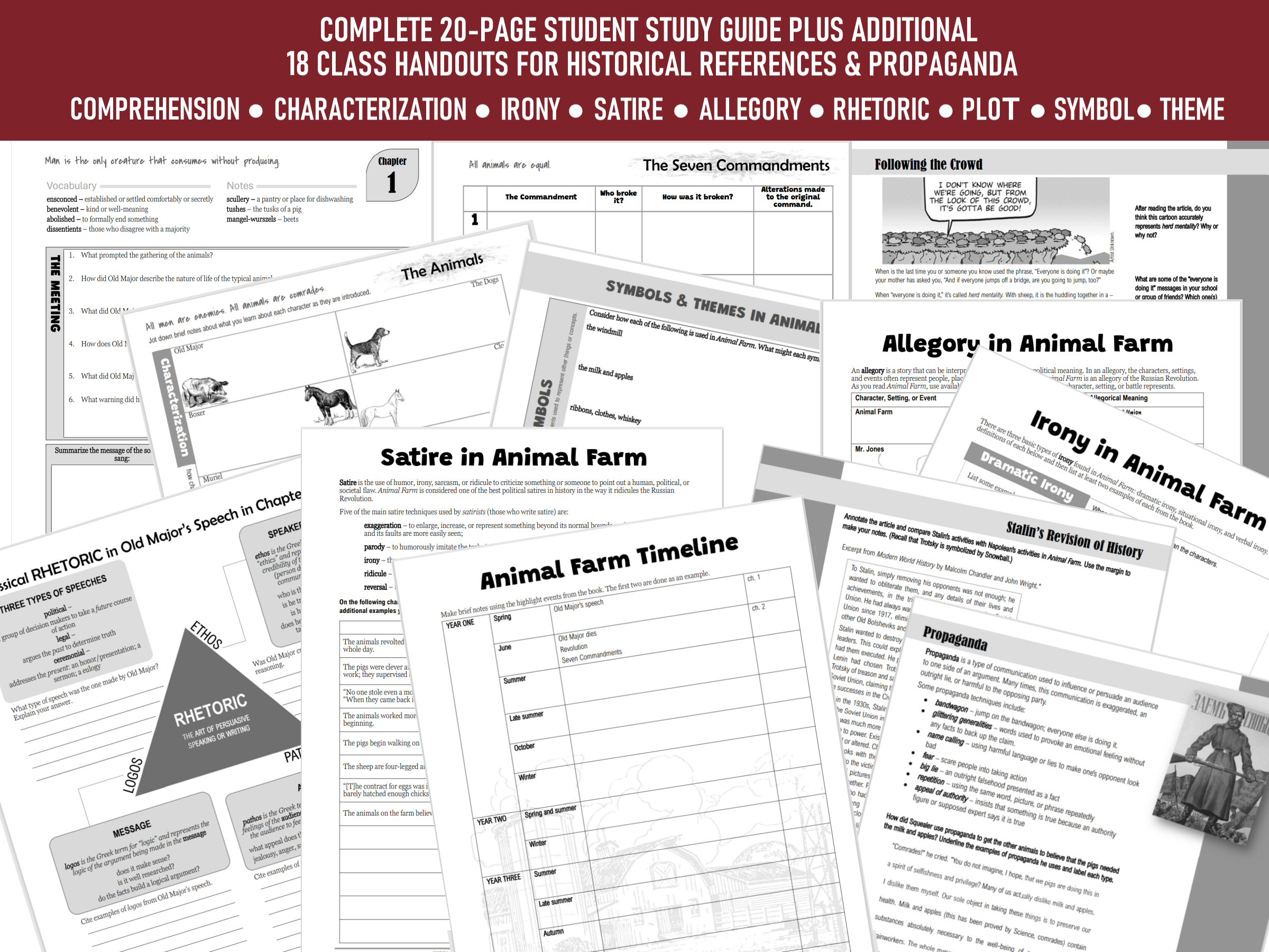 Animal Farm by George Orwell Complete Unit Study - Classful