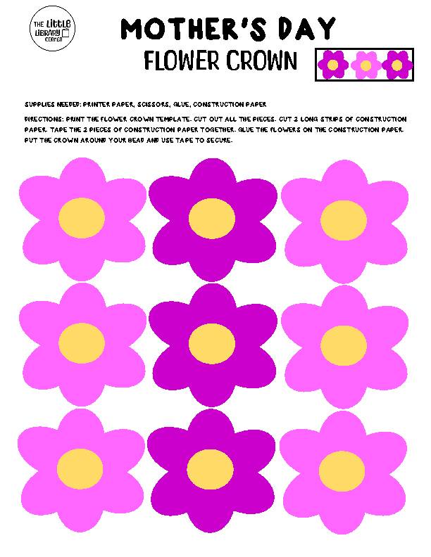 Mother's Day Flower Crown Craft Template - Classful mother-s-day-flower-crown-craft-template-classful