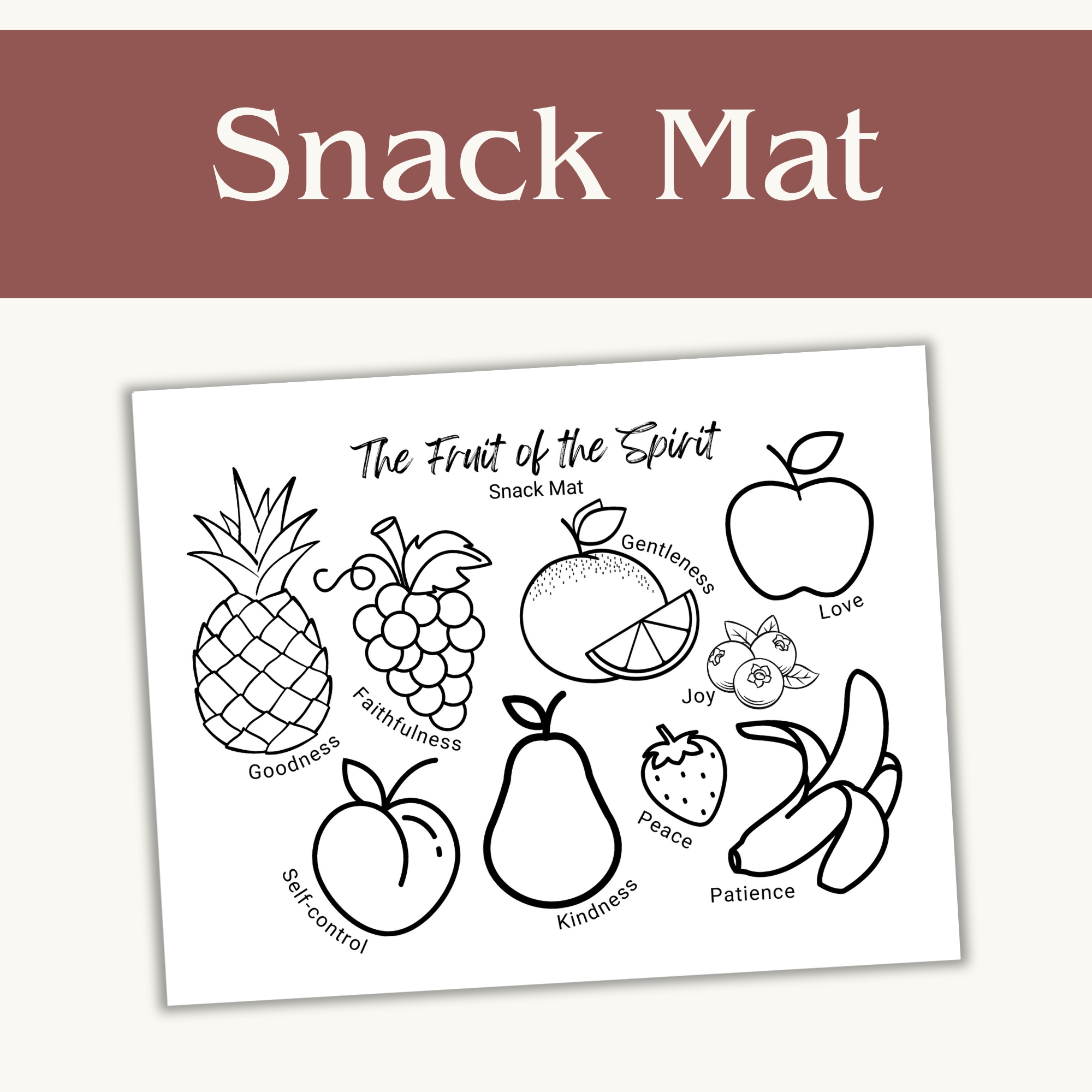 Fruit of the Spirit - Bible Activities - Instant Download - Classful fruit-of-the-spirit-bible-activities-instant-download-classful