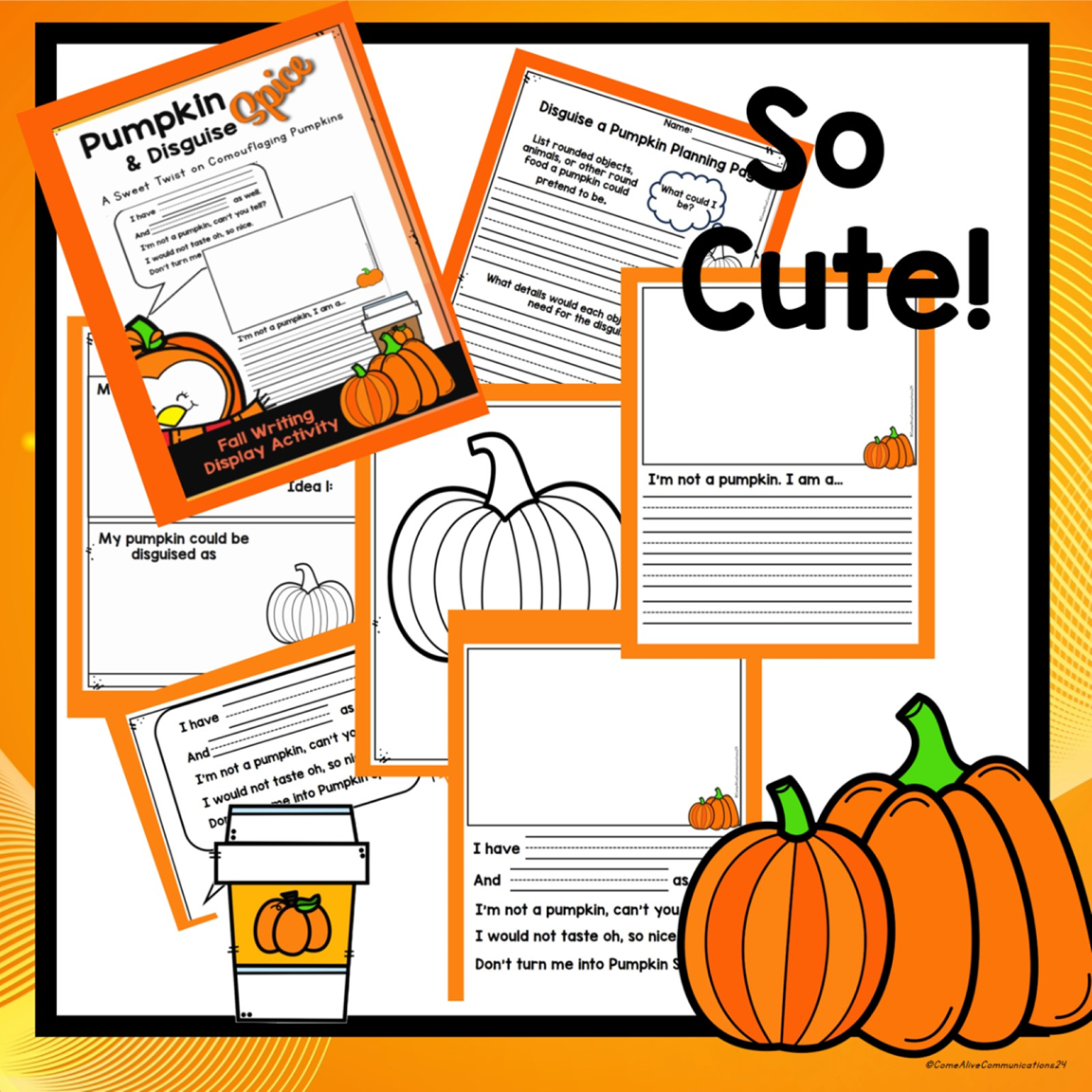 Fall Fun! Pumpkin Spice: A Sweet Twist on Camouflaging Pumpkins