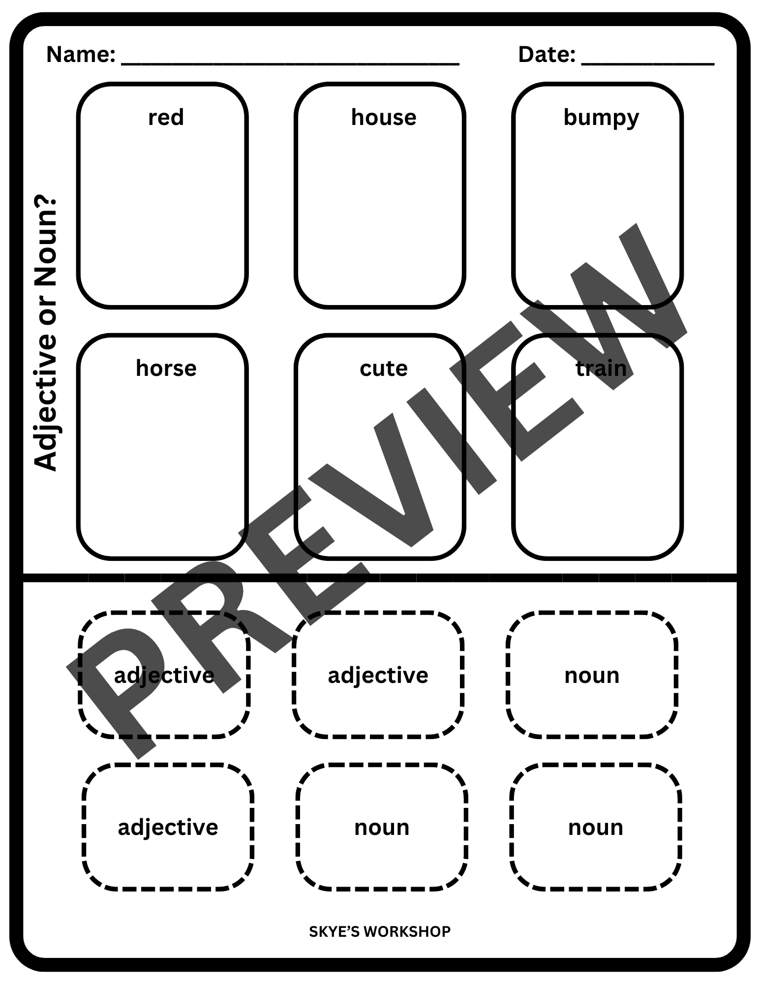grammar-adjective-or-noun-cut-and-paste-worksheet-activity-assessment-quiz-classful for Free Printable Cut And Paste Noun Worksheets Grammar - Adjective or Noun? Cut and Paste Worksheet Activity Assessment Quiz - Classful for Free Printable Cut And Paste Noun Worksheets
