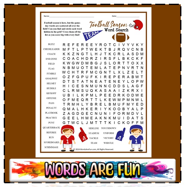 football-season-word-search-puzzle-handout-fun-activity-classful for Free Printable Penalty Flag Sign FOOTBALL SEASON Word Search Puzzle Handout Fun Activity - Classful for Free Printable Penalty Flag Sign