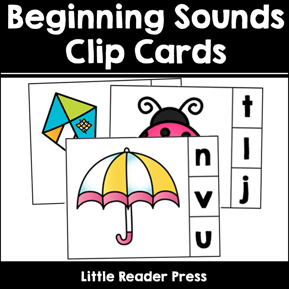 Spring Beginning Sounds Clip Cards - Classful