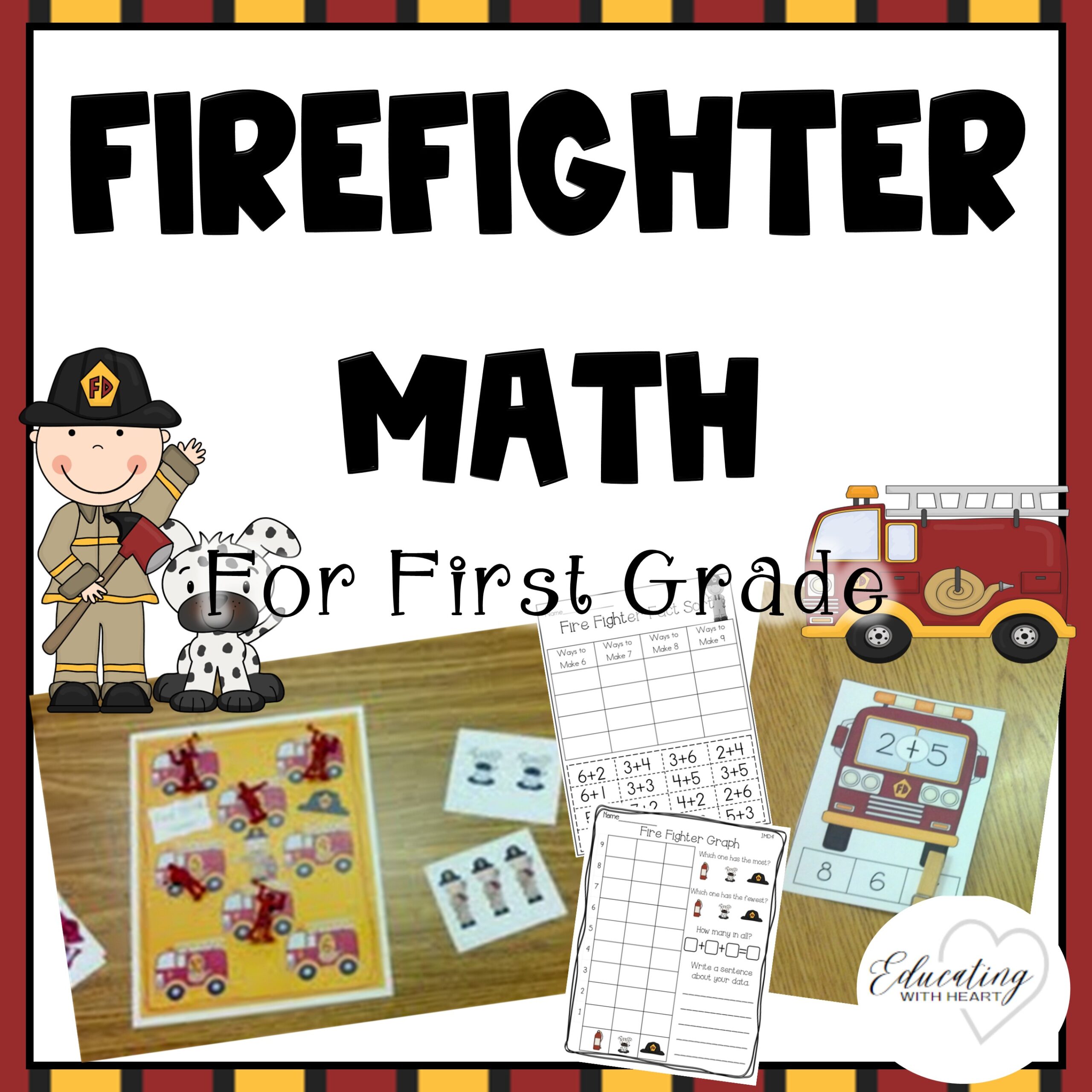 Fire Fighter Math for 1st Grade