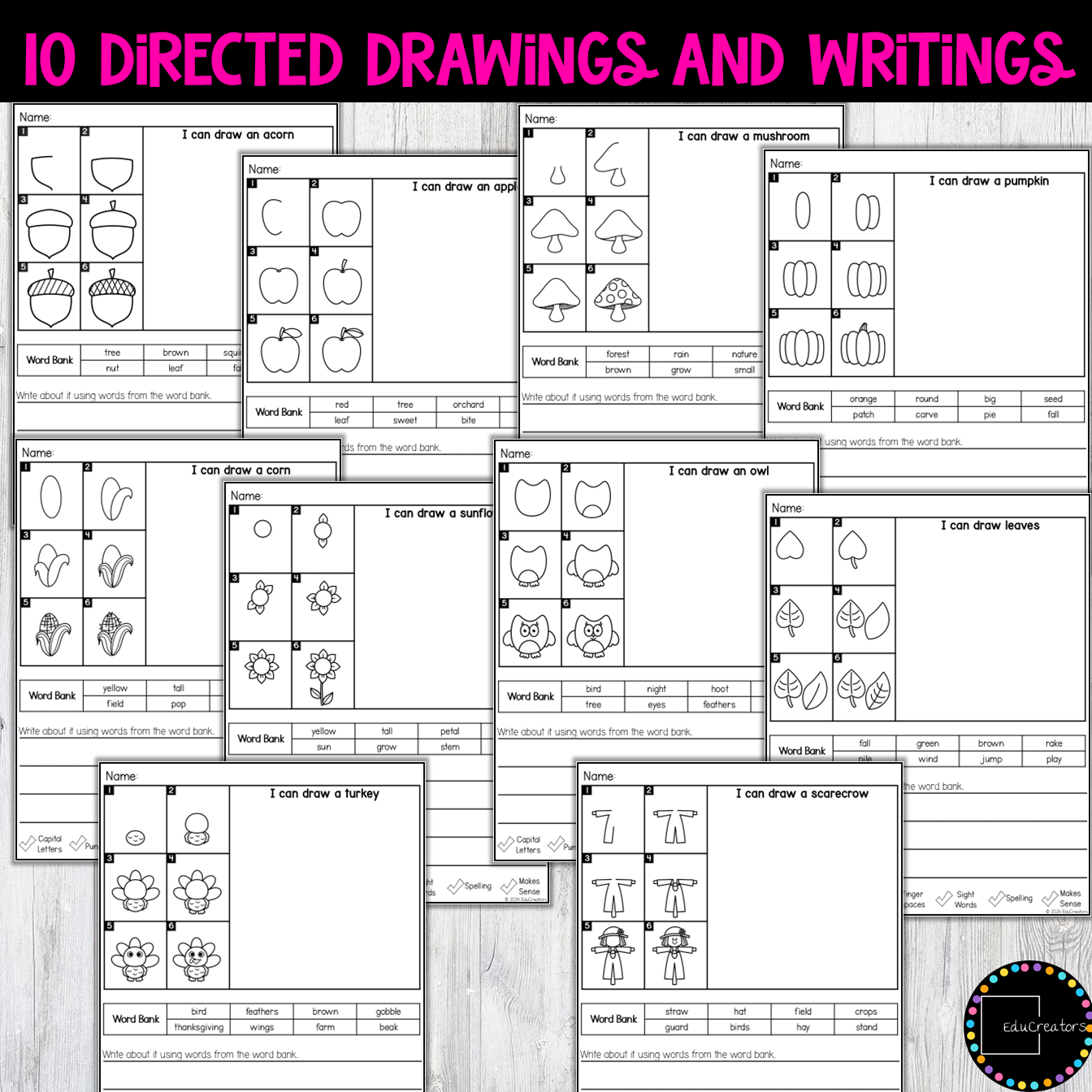 Fall Directed Drawing and Writing - Classful
