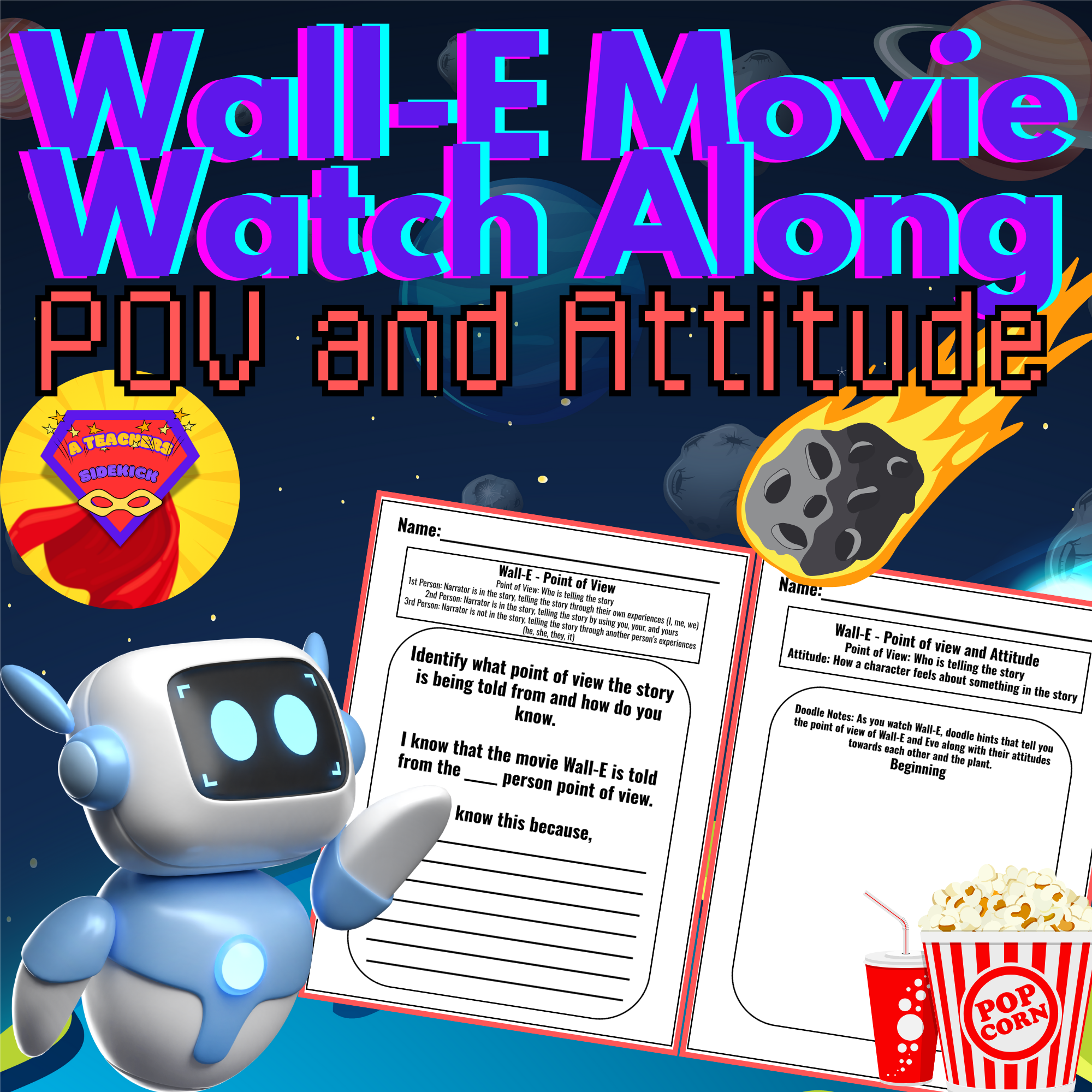 Wall-E Movie Watch Along - Point of View and Attitude - Classful