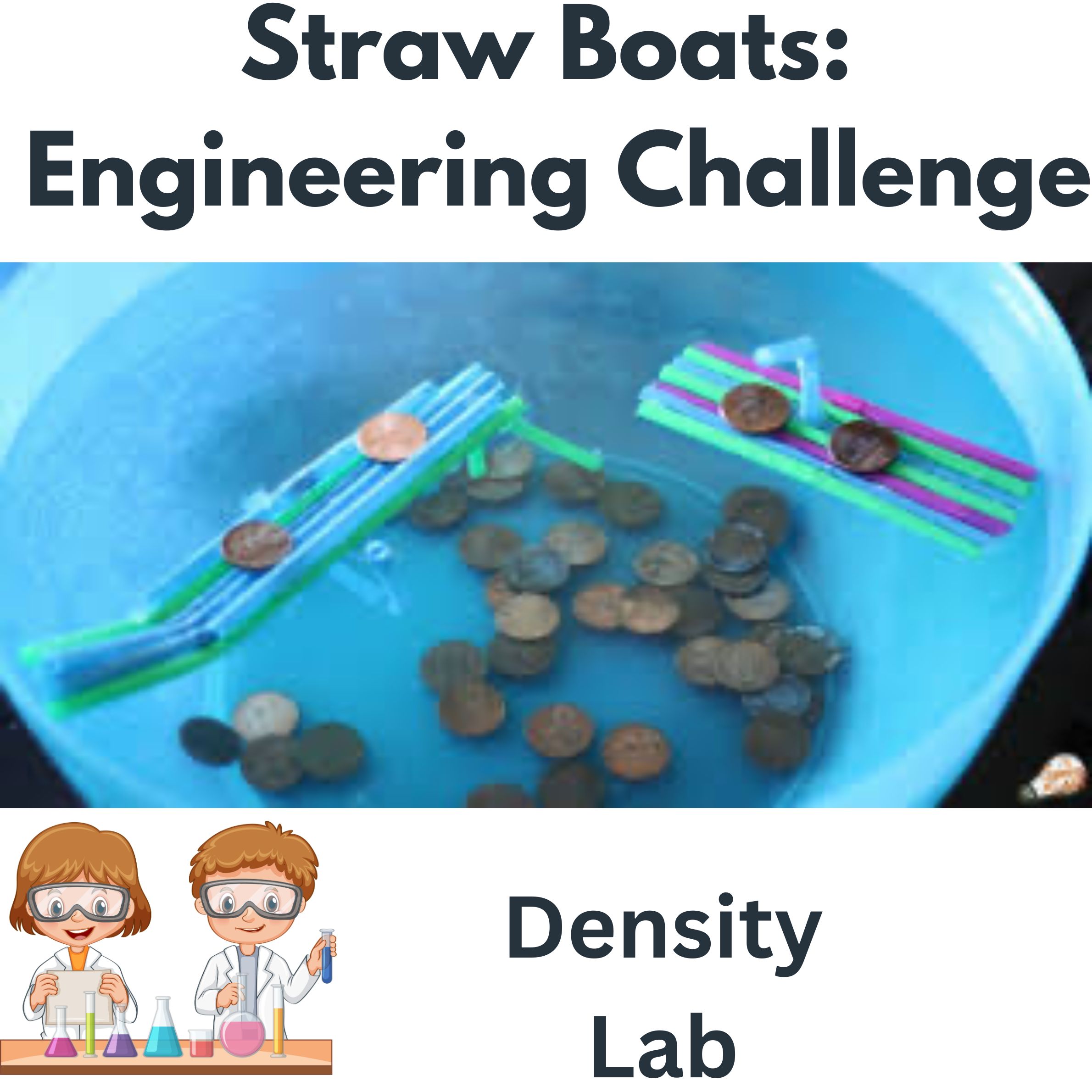 Straw String Raft Density Straw Raft Challenge Lab and Reading Middle School Science ...