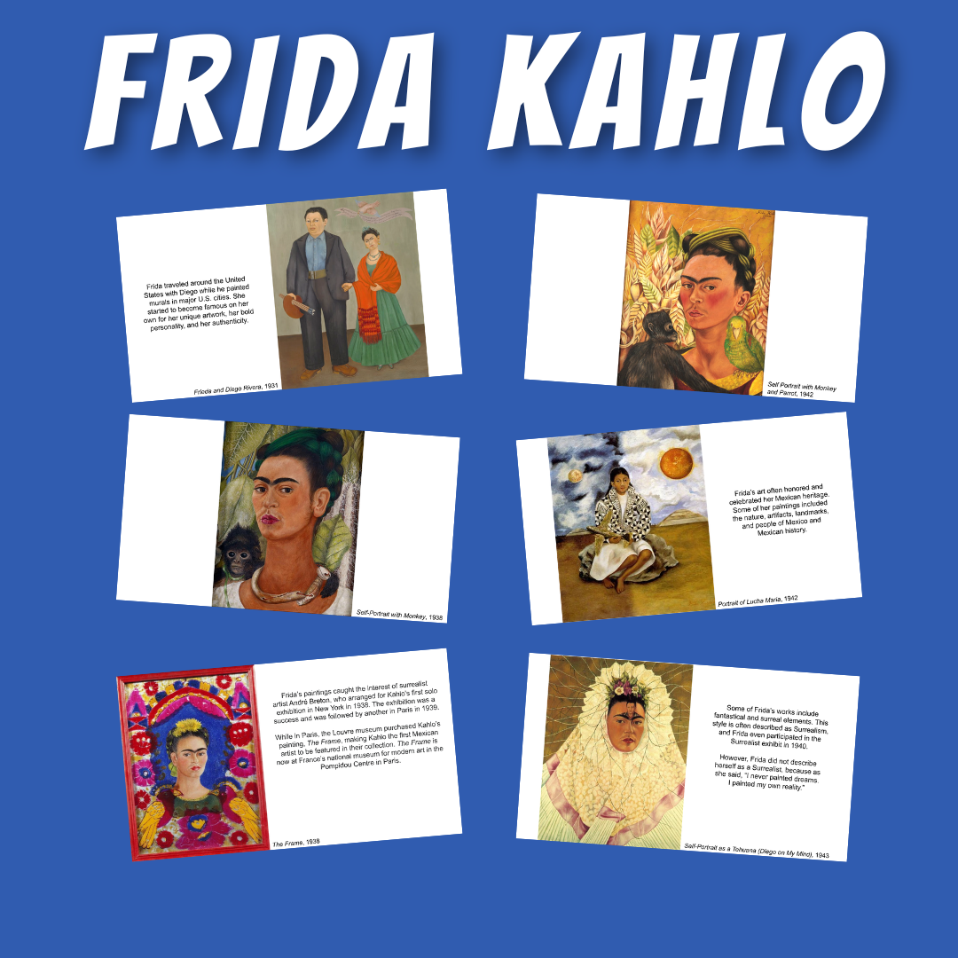 Frida Kahlo PowerPoint and Google Slides - Classful