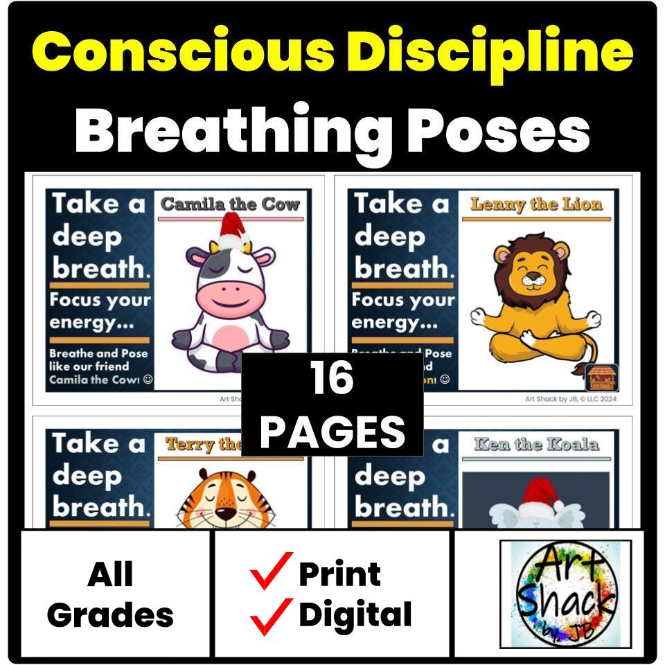 Conscious Discipline Slides 'Breathing Poses. / Summer Craft & Back to ...