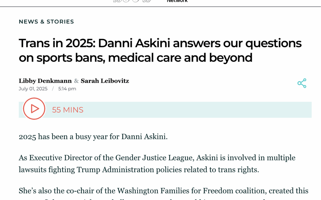 Trans in 2025: Danni Askini answers our questions on sports bans, medical care and beyond