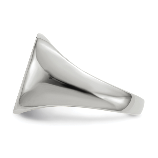 10K White Gold Mens Custom Engraved Signet Ring Handmade Personalized Monogra... - Picture 10 of 70