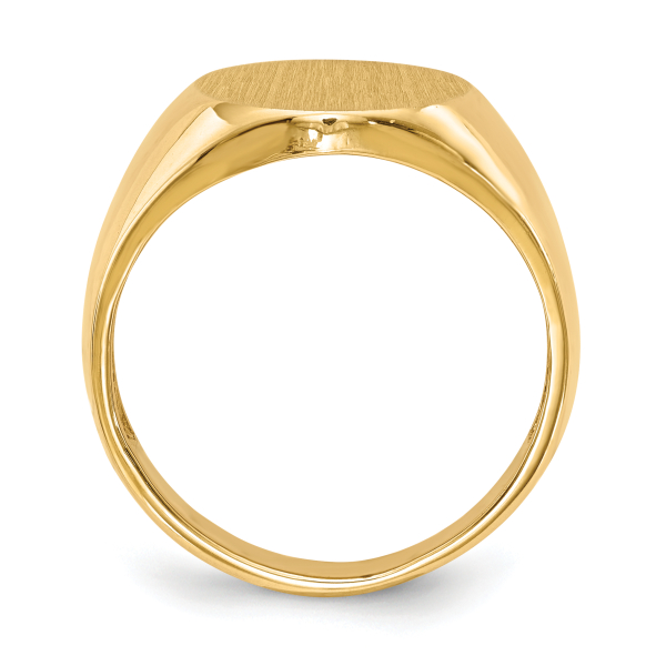 10K Yellow Gold Mens Custom Engraved Signet Ring Handmade Personalized Monogr... - Picture 9 of 70