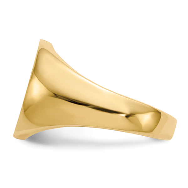 10K Yellow Gold Mens Custom Engraved Signet Ring Handmade Personalized Monogr... - Picture 10 of 70