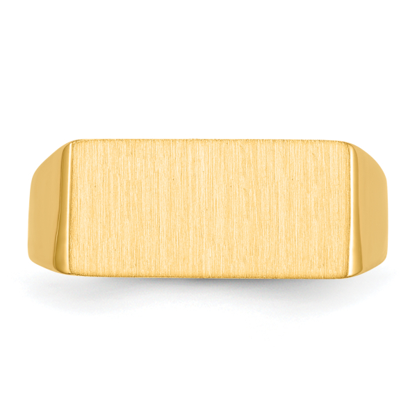 10K Yellow Gold Mens Custom Engraved Signet Ring Handmade Personalized Monogr... - Picture 12 of 70