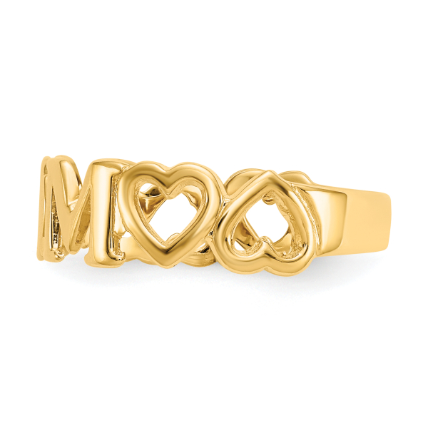 10K Yellow Gold Mom Ring - Picture 11 of 77