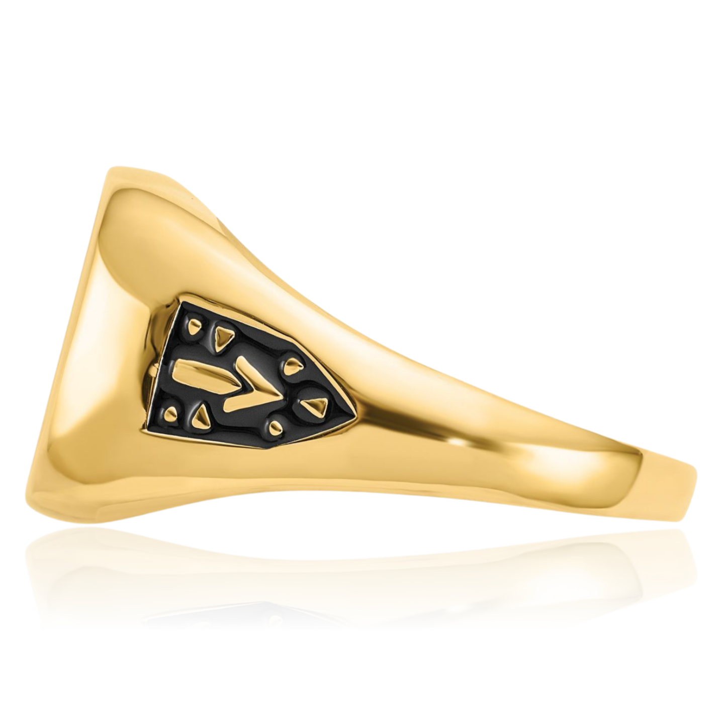 10K Solid Yellow Gold Mens Black Lab Ruby Masonic Ring - Picture 18 of 110