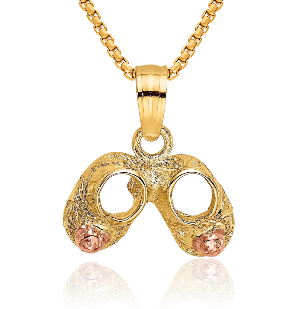 14k Yellow Gold Gummy Teddy Bear Necklace Charm Pendant Baby