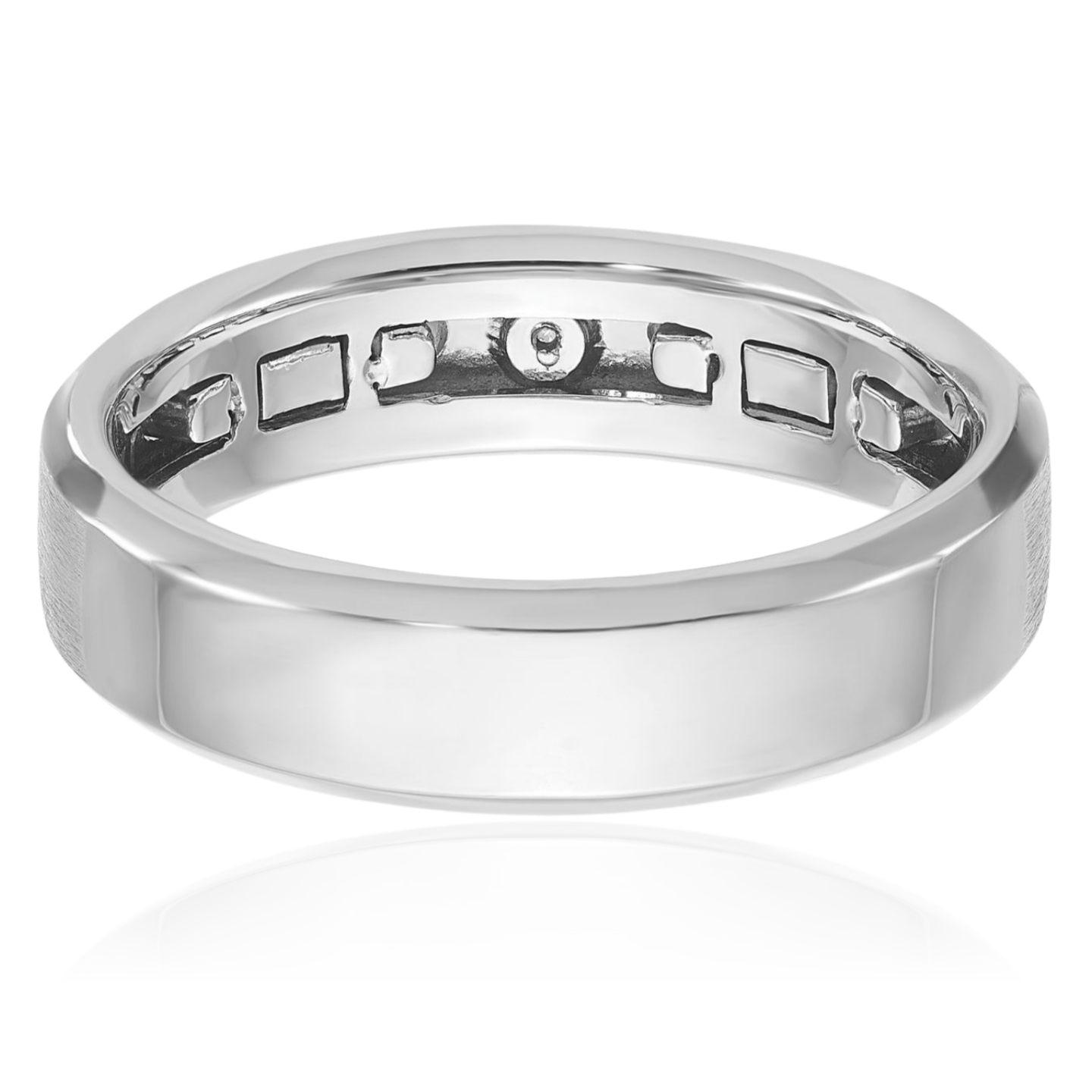 14K Solid Two Tone Gold Mens Diamond Ring - Picture 19 of 110