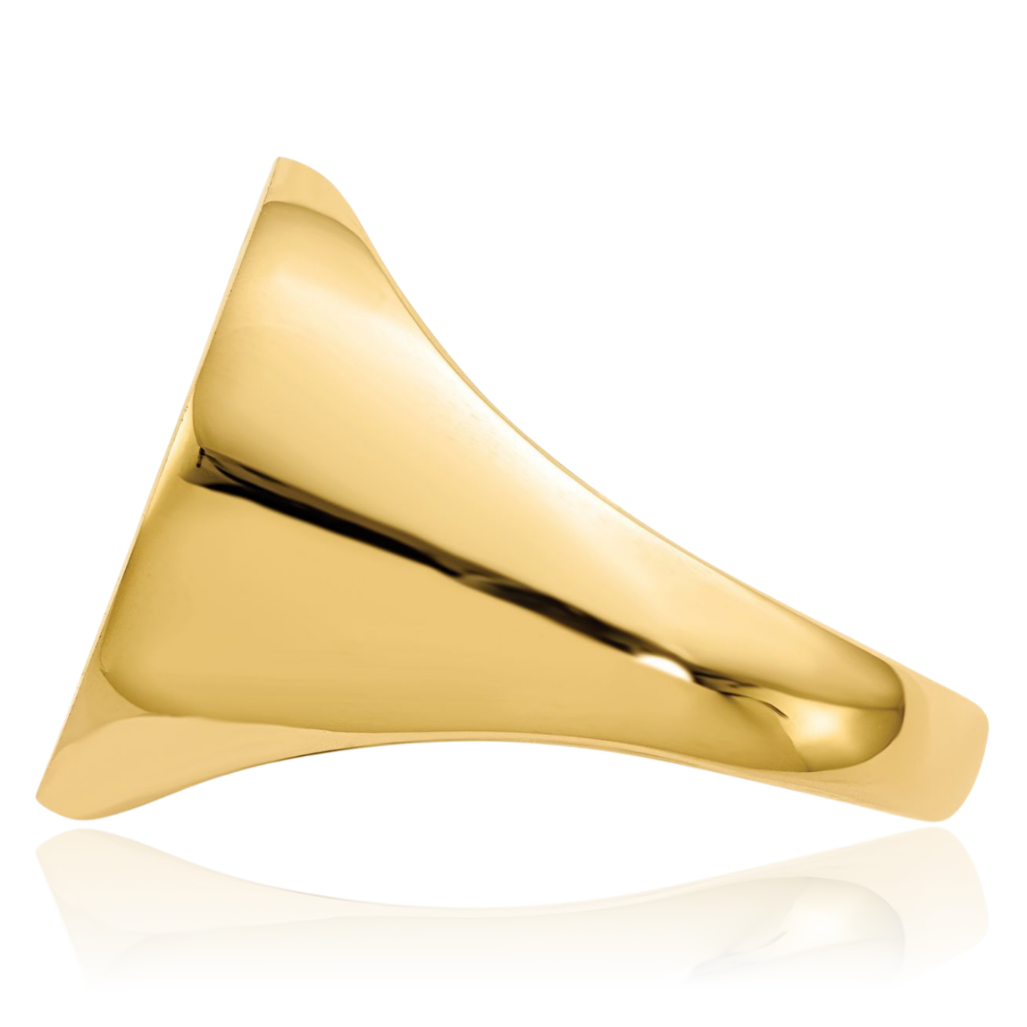 14K Solid Yellow Gold Mens Custom Engraved Signet Ring - Picture 17 of 100