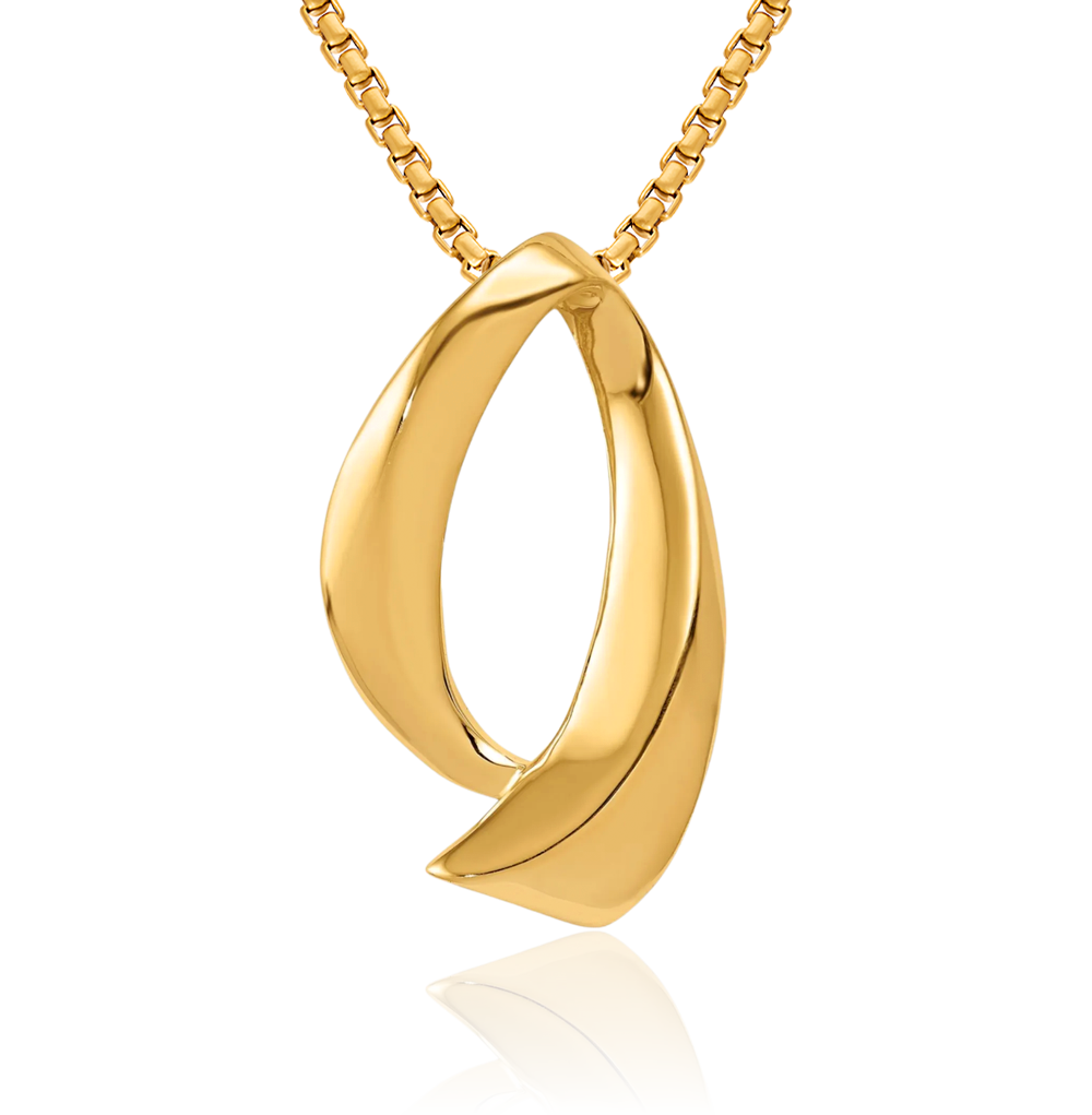 Collar Omega Slide Reversible Oro Amarillo Sólido 14K - Imagen 2 de 37