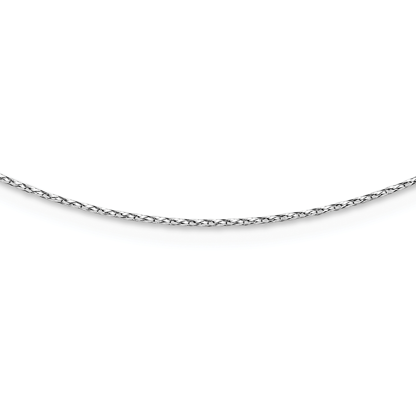 14K Solid White Gold 0.8mm Twisted Neck Collar Neckwire Chain Cuff Choker ... - Picture 6 of 8