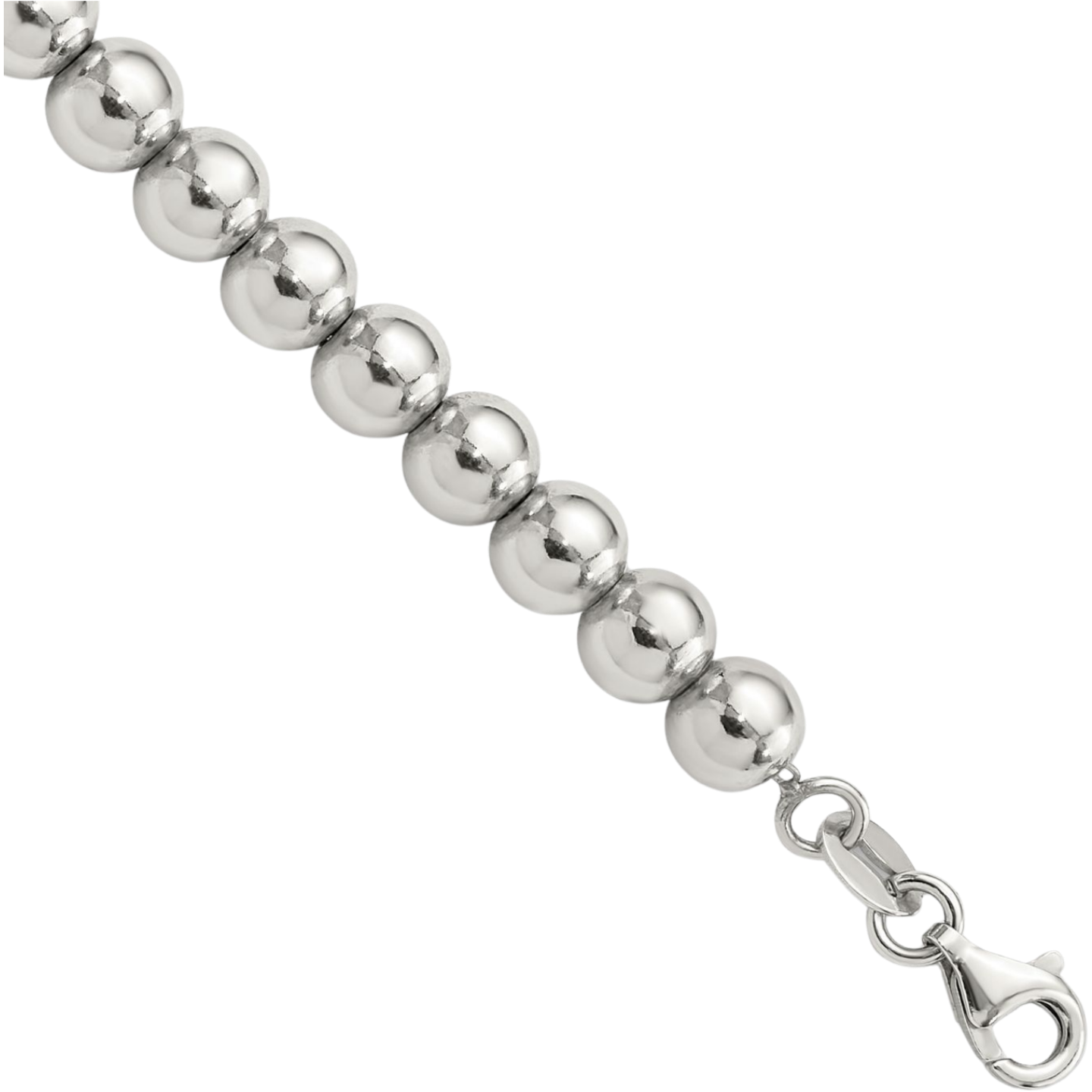 925 Sterling Silver 6mm Ball Chain Bracelet | eBay