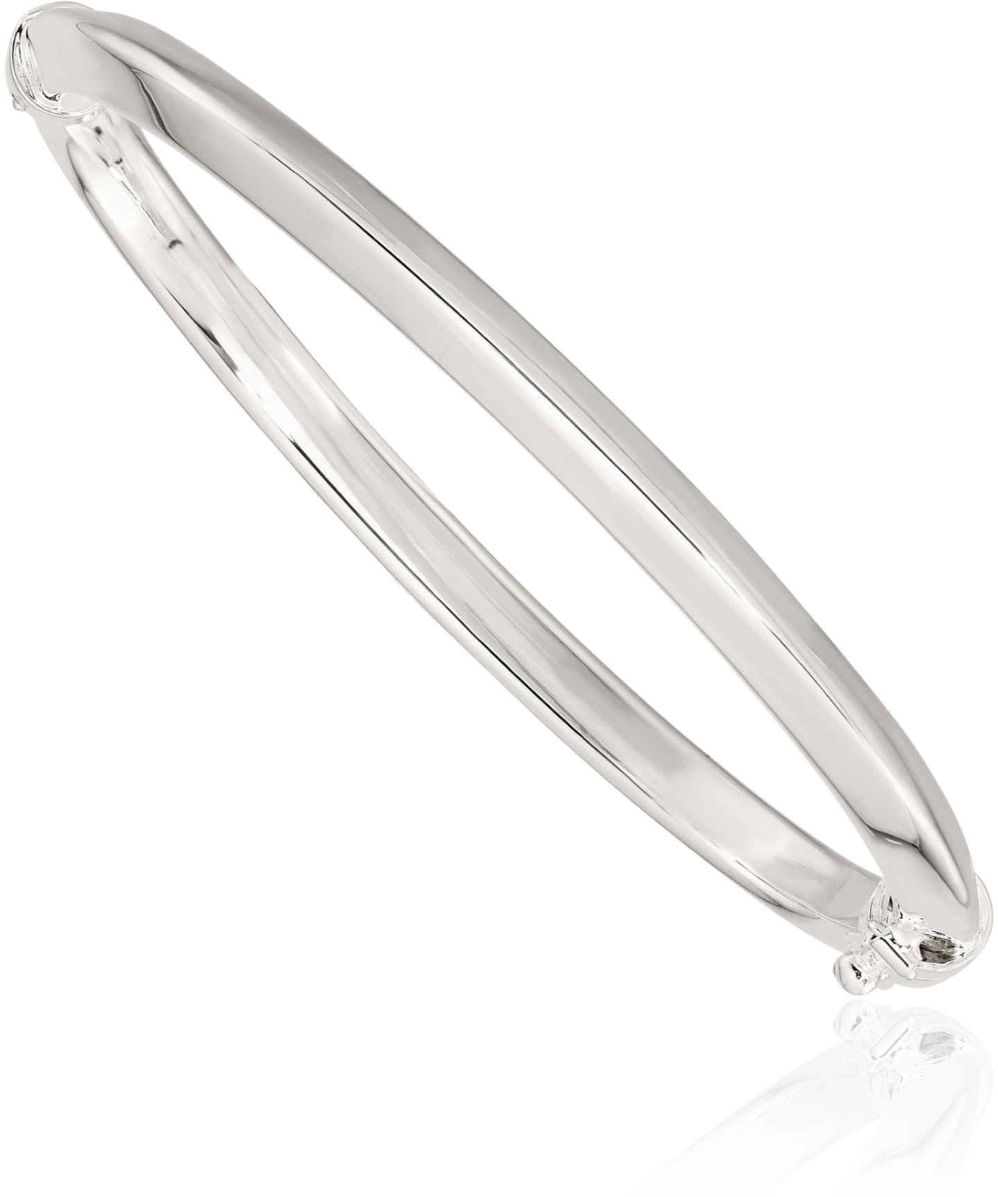 925 Sterling Silver Hinged Bangle Bracelet
