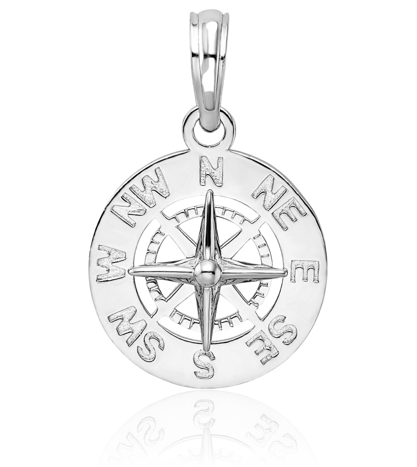 Collar brújula estrella del norte de plata de ley 925 - Imagen 7 de 33