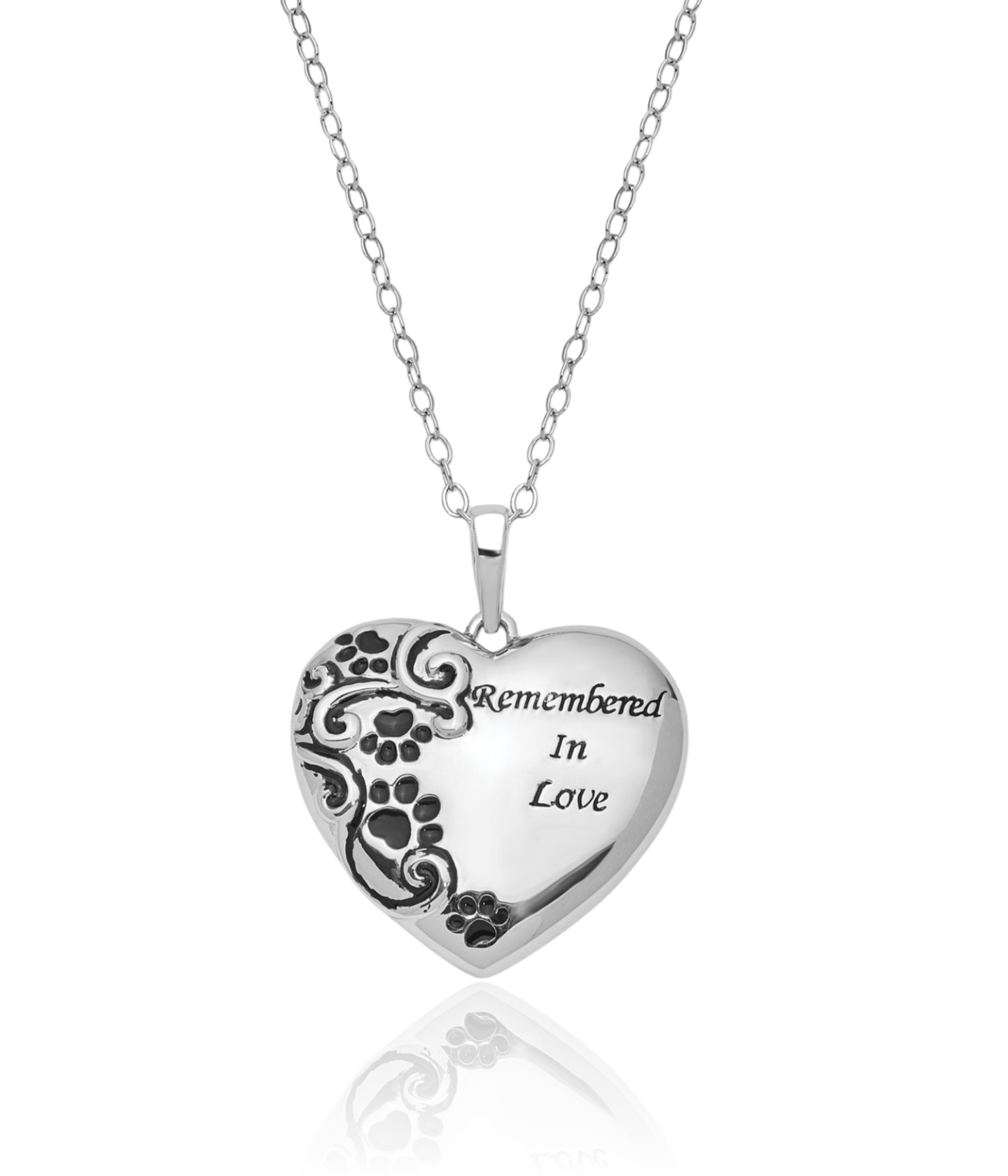 925 Sterling Silver Pet Ash Holder Necklace