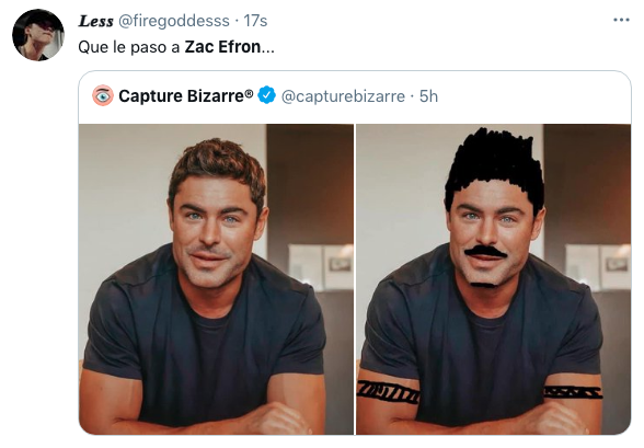 Zac Efron, su nuevo rostro desató burlas