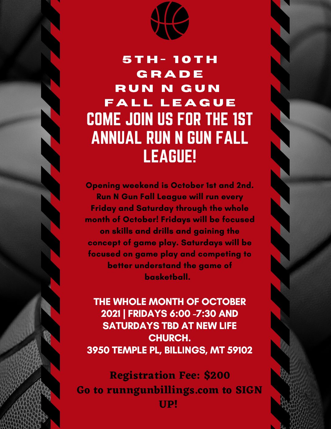 Run N Gun Fall League Flyers