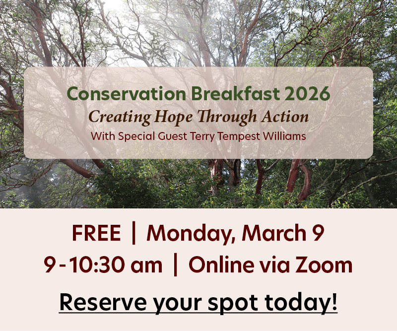 Image with Conservation Breakfast information to promote the event
