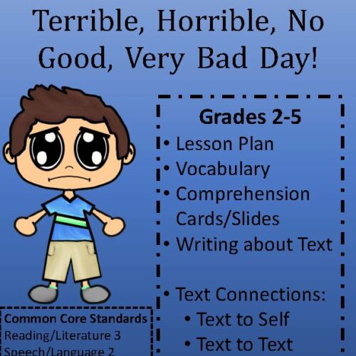 Alexander and the Terrible, Horrible, No Good, Very Bad Day Book Unit's featured image