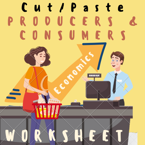 Cut And Paste Producers And Consumers Worksheet 1st Grade For K 5 