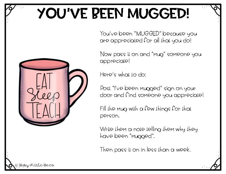 You've Been Mugged - Staff Morale Booster - Classful