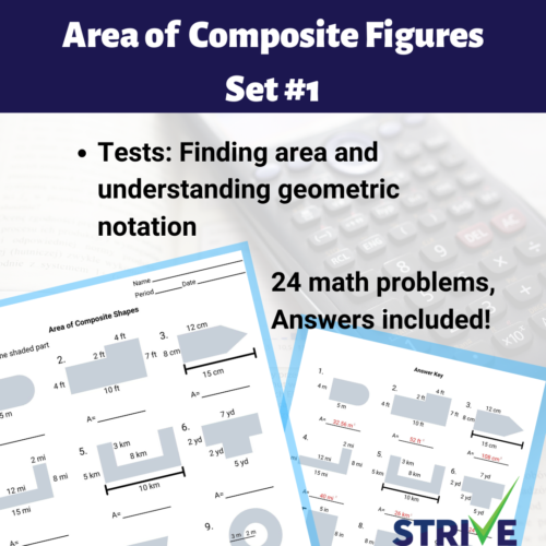 area-of-composite-shapes-and-shaded-area-worksheet-set-1-classful