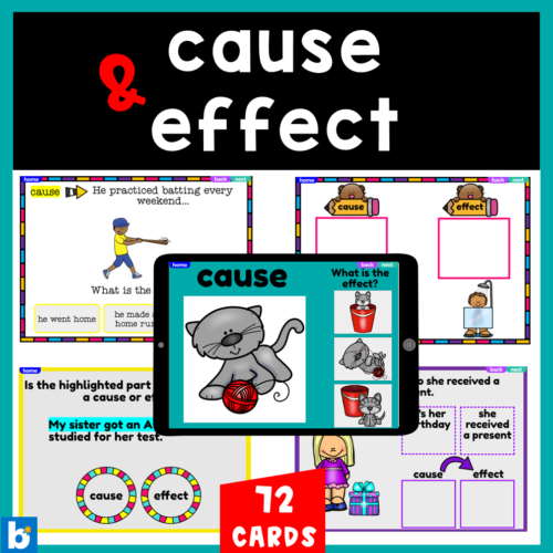 Cause And Effect Boom Cards Classful