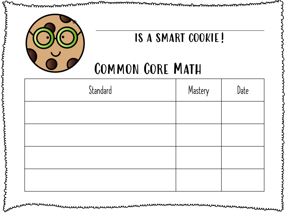 Skill Mastery Charts State Standards Common Core IEP Progress 