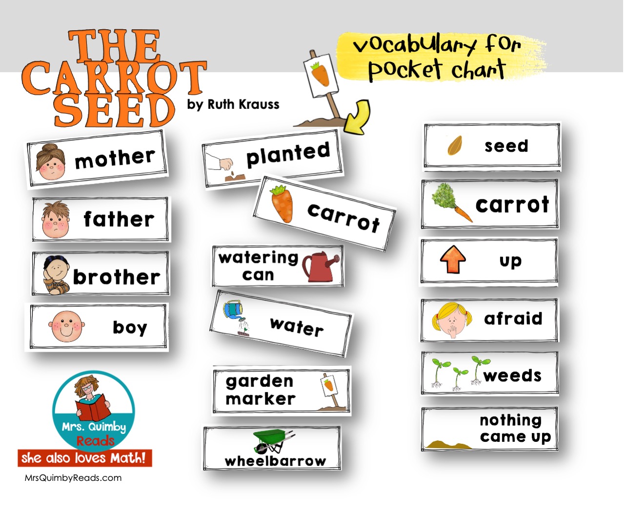 The Carrot Seed Book Companion Children's Literature Read & Write