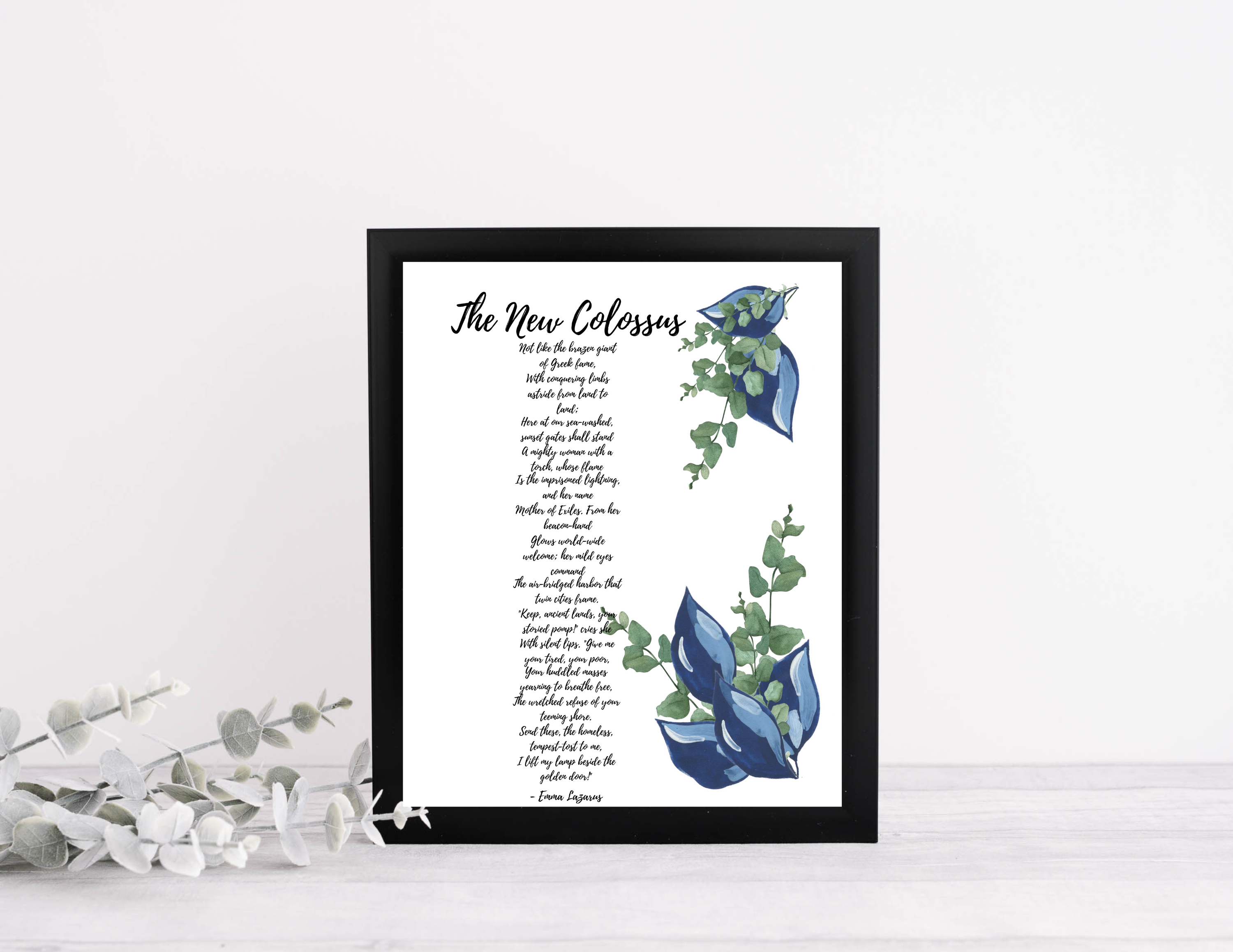 The New Colossus Poem By Emma