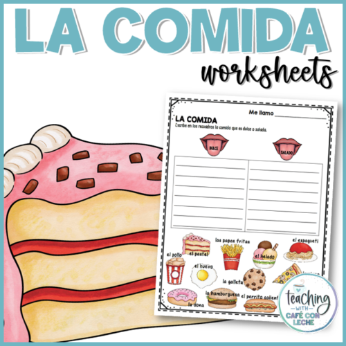 Food In Spanish Worksheets