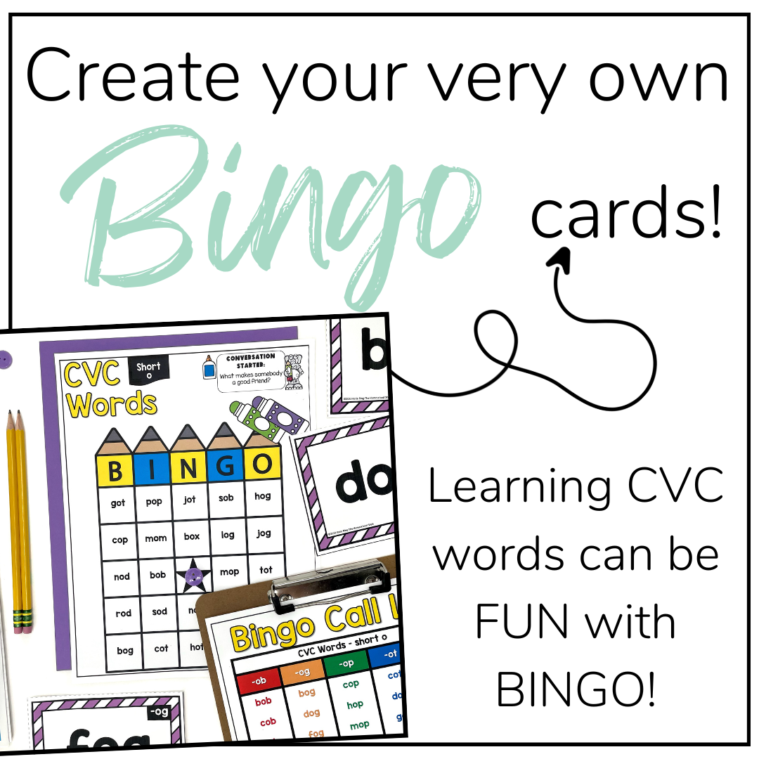 Back To School CVC Word BINGO Cards - No Prep Printable & Editable -  Classful