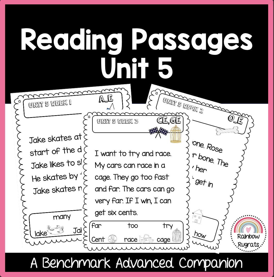 Benchmark Advance Unit 5 Leveled Fluency Passages First Grade Classful
