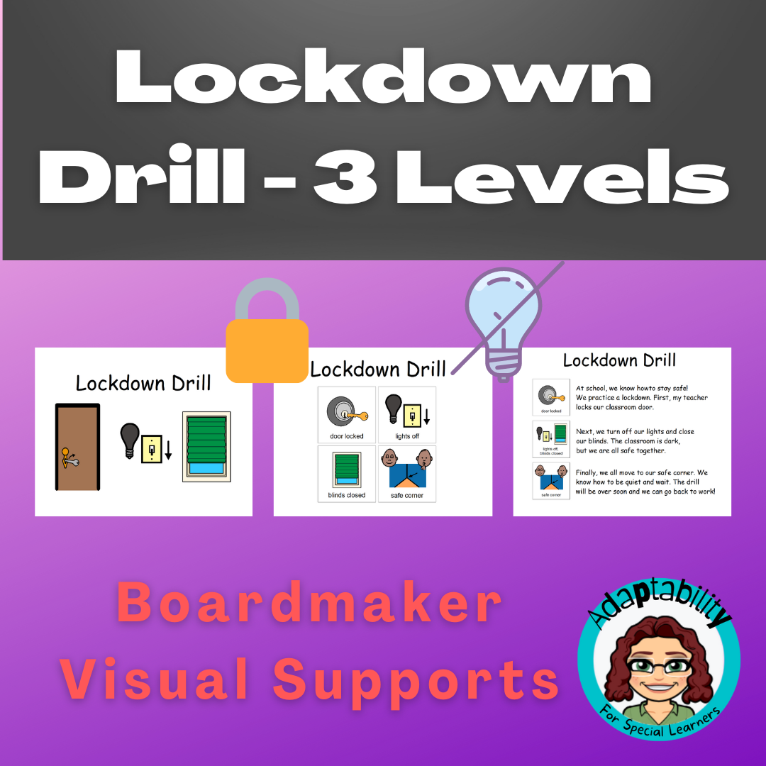 Lockdown Drill Visuals for Students with Special Needs Classful