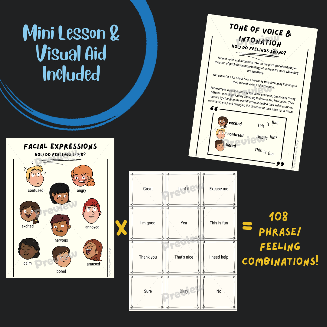 Nonverbal Communication Dice Game Facial Expressions Tone of Voice