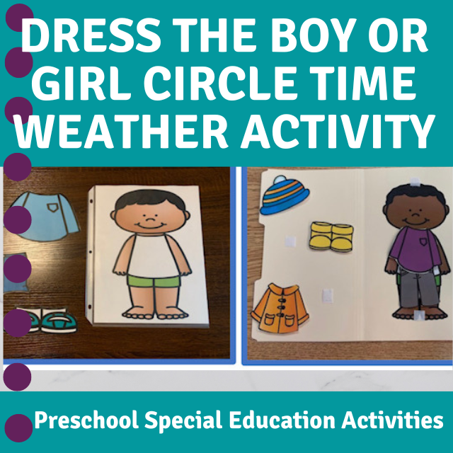 Circle Time Seasonal Dress For The Weather Activity Preschool Special ...