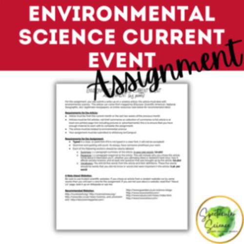 Back To School Environmental Science Bingo Activity Classful